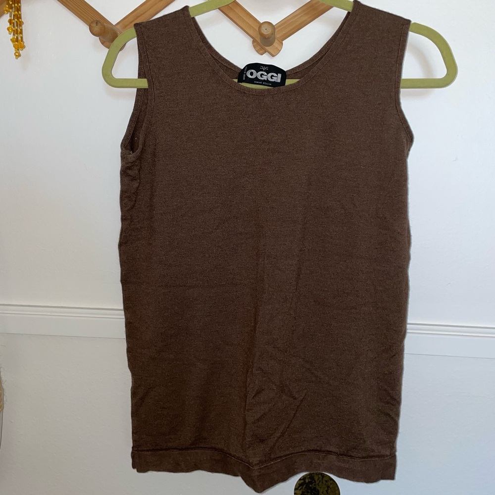 brown Oggi tank top